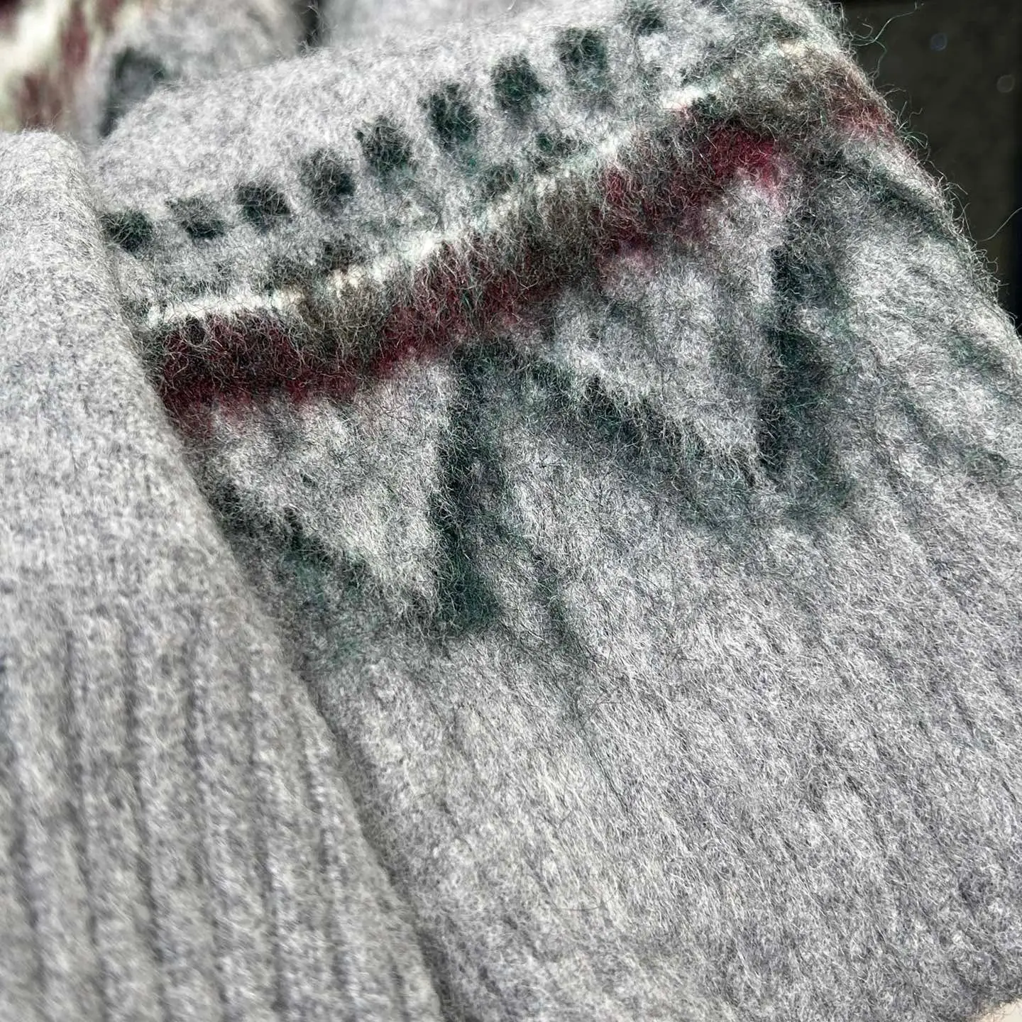 【金姐家】费尔岛时尚提花冬季圆领套头毛针织衫毛衣