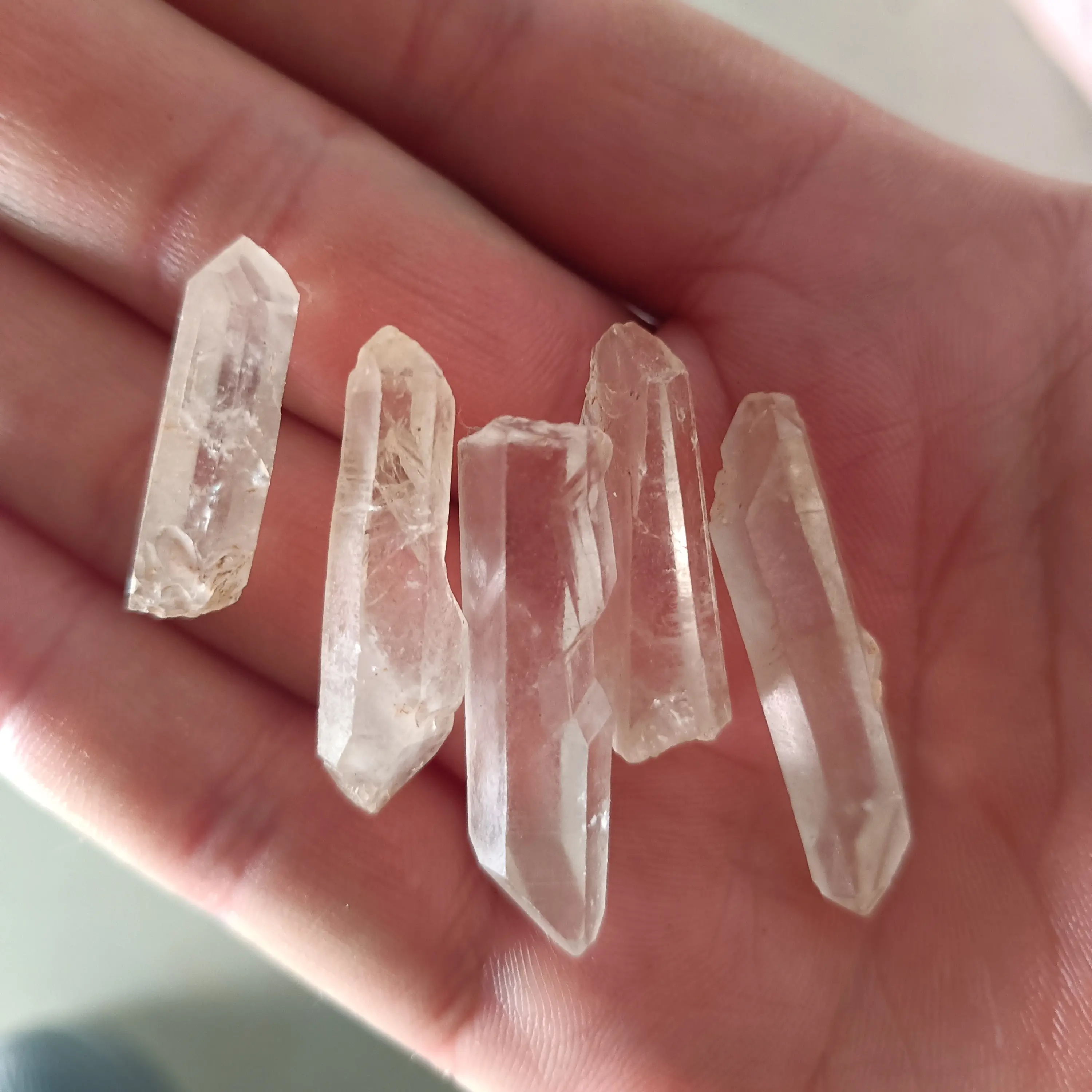 天然白水晶原石消磁石晶簇标本矿石