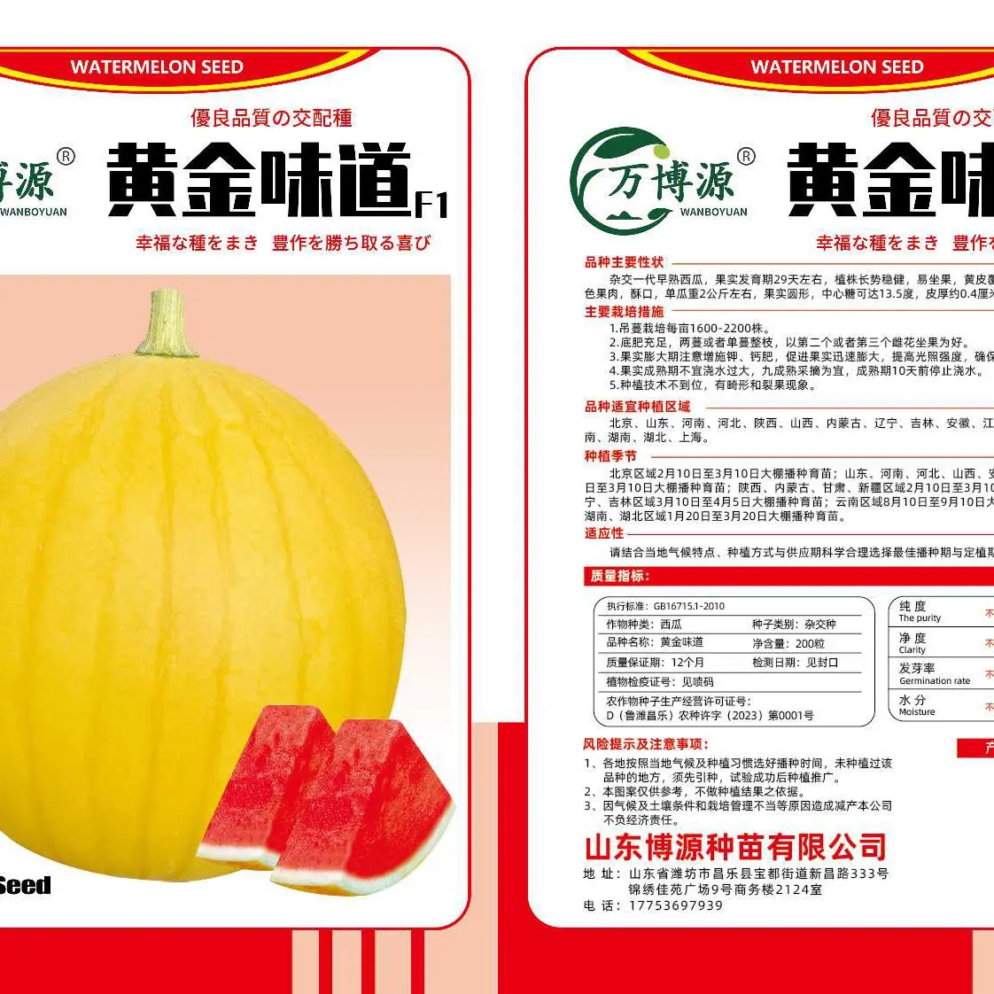 黄皮红肉高口感礼品瓜种子西瓜西瓜籽水果