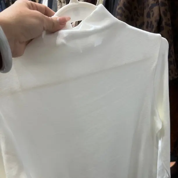 莫代尔棉半高领长袖打底衫女秋冬修身百搭内搭上衣