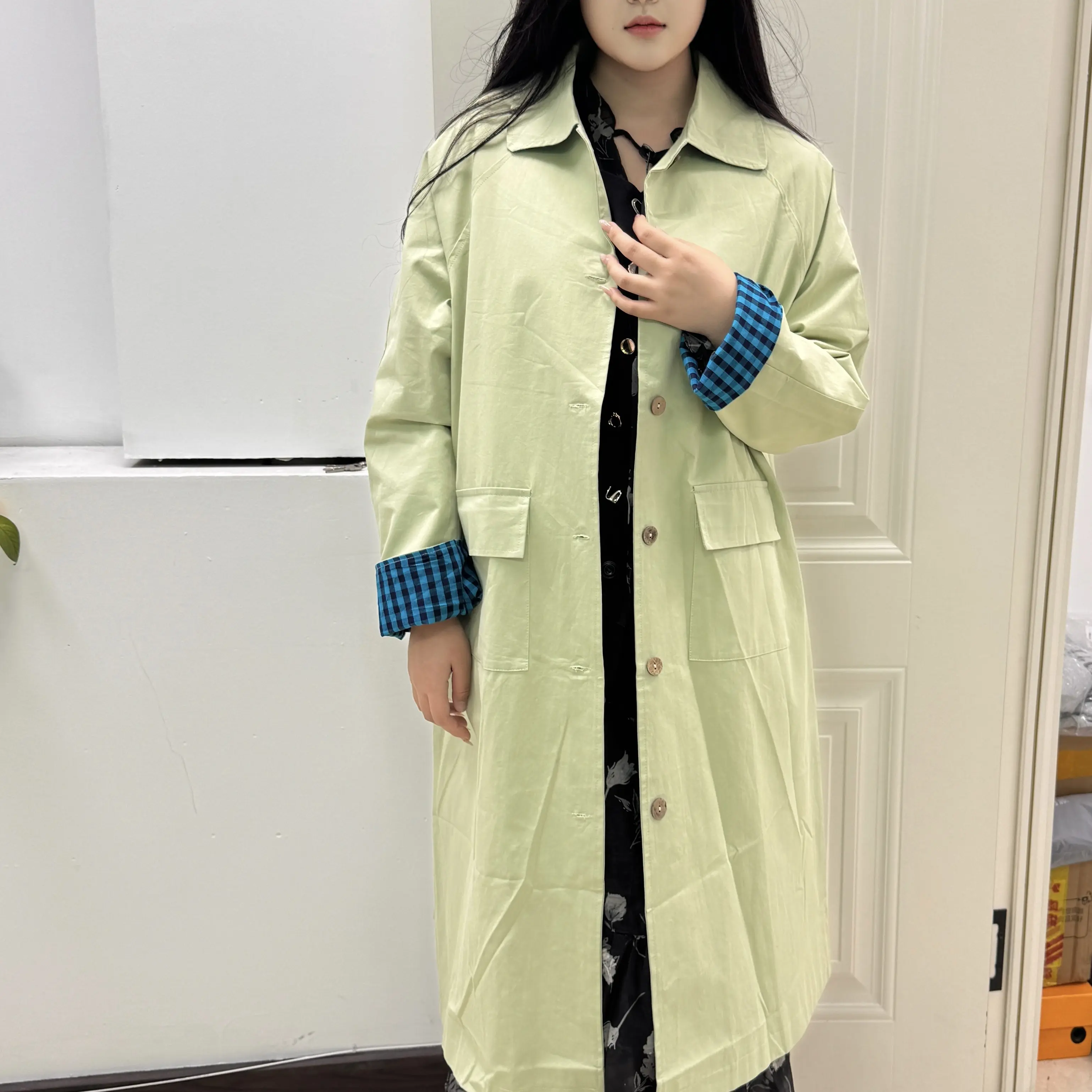 百搭长款风衣外套202110