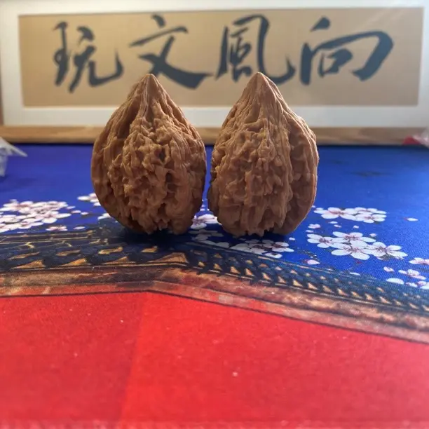 （直播专用链接）文玩核桃手把件白狮子苹果园磨盘四座楼南疆石铁锤