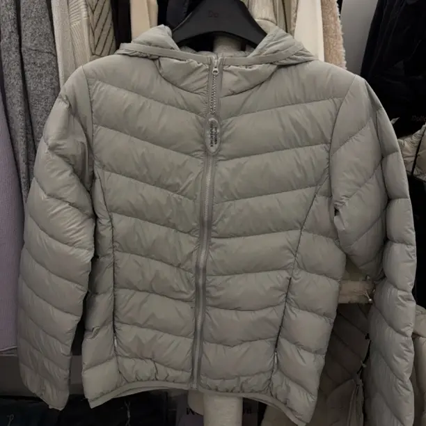 Dollar-韩版连帽内外穿保暖白鸭绒no退no换