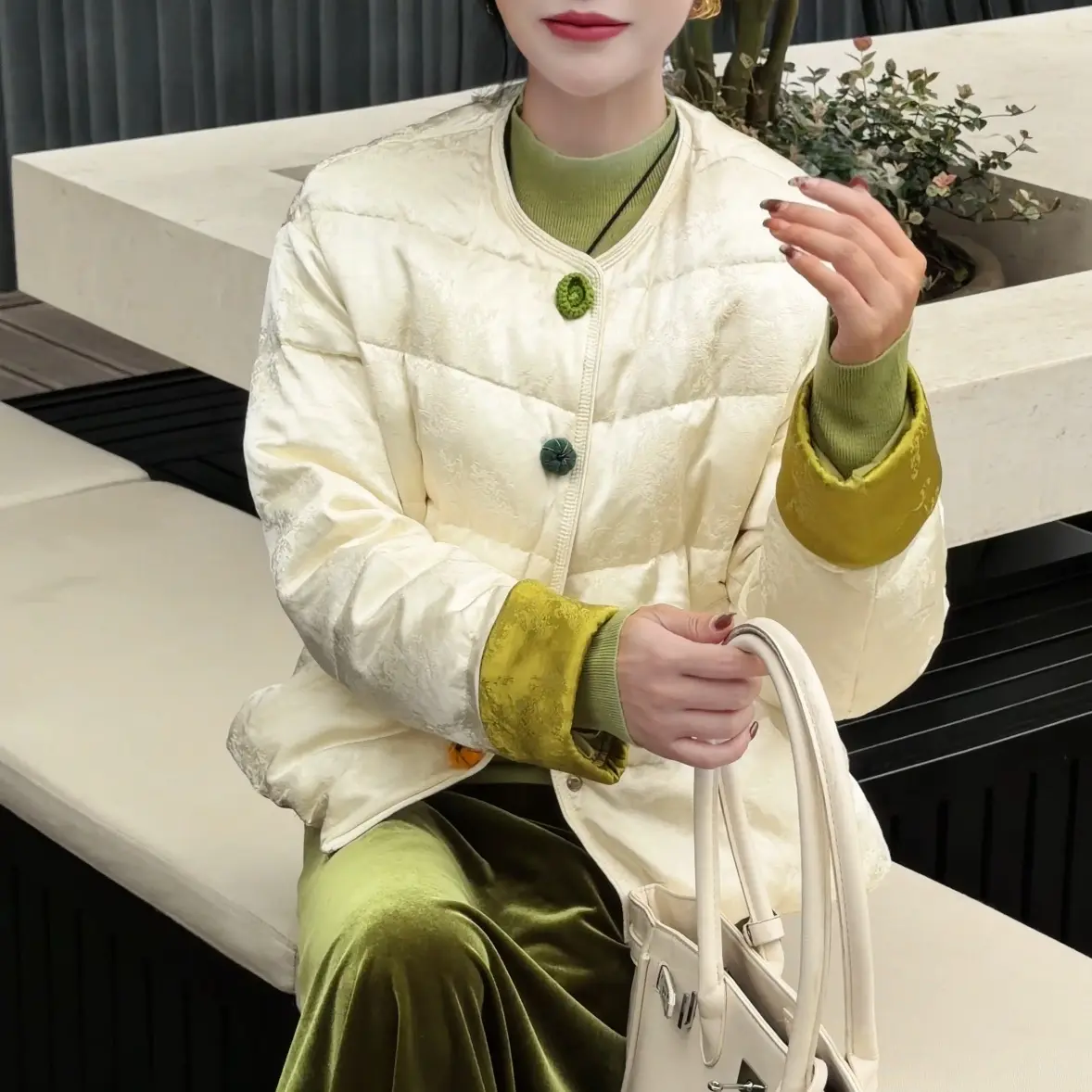 2025上新、新中式白鸭绒设计师高定国潮