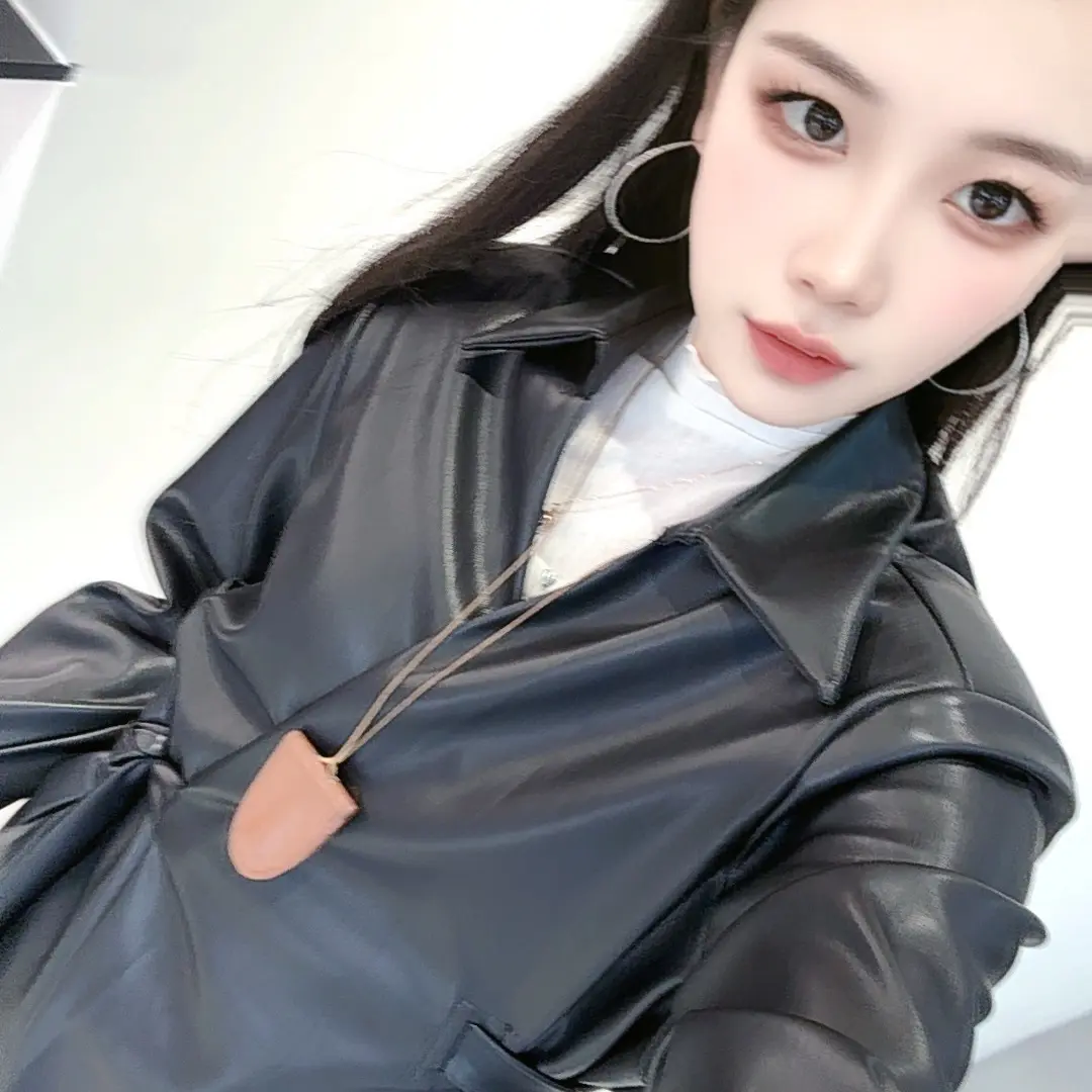 【那时花开】2025皮衣宽松型法式常规款