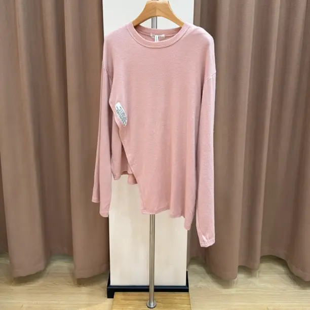 （no退no换）新款休闲百搭不规则开叉长袖打底T恤全国顺丰包邮