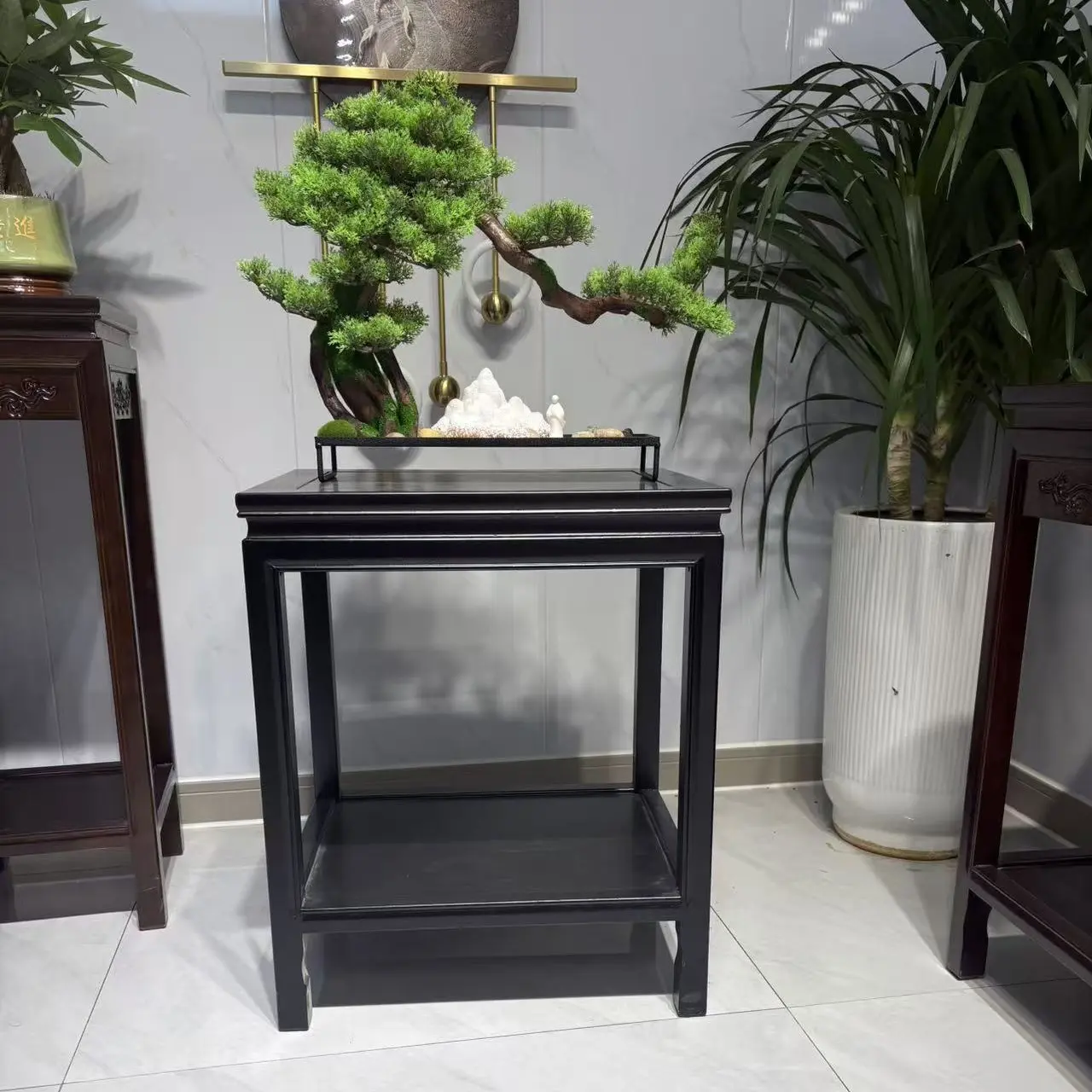 花架鱼缸架泰山石架子显示架泰山石底座置物架特价款