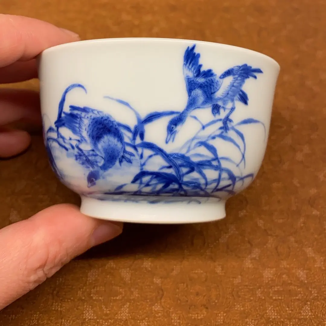 九段心传平沙落雁品茗杯