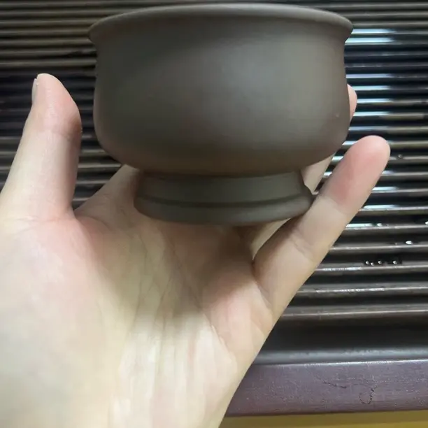 将军杯 150cc 深井紫泥      宜兴紫砂 茶杯 主人杯 大口杯