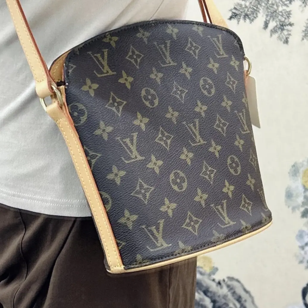 95新 LouisVuitton/路易威登 lv包老花酒壶斜挎包