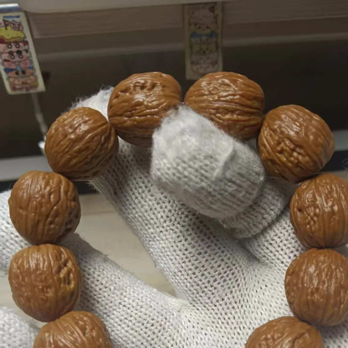 1.9麻枣小秋子文玩盘玩手串