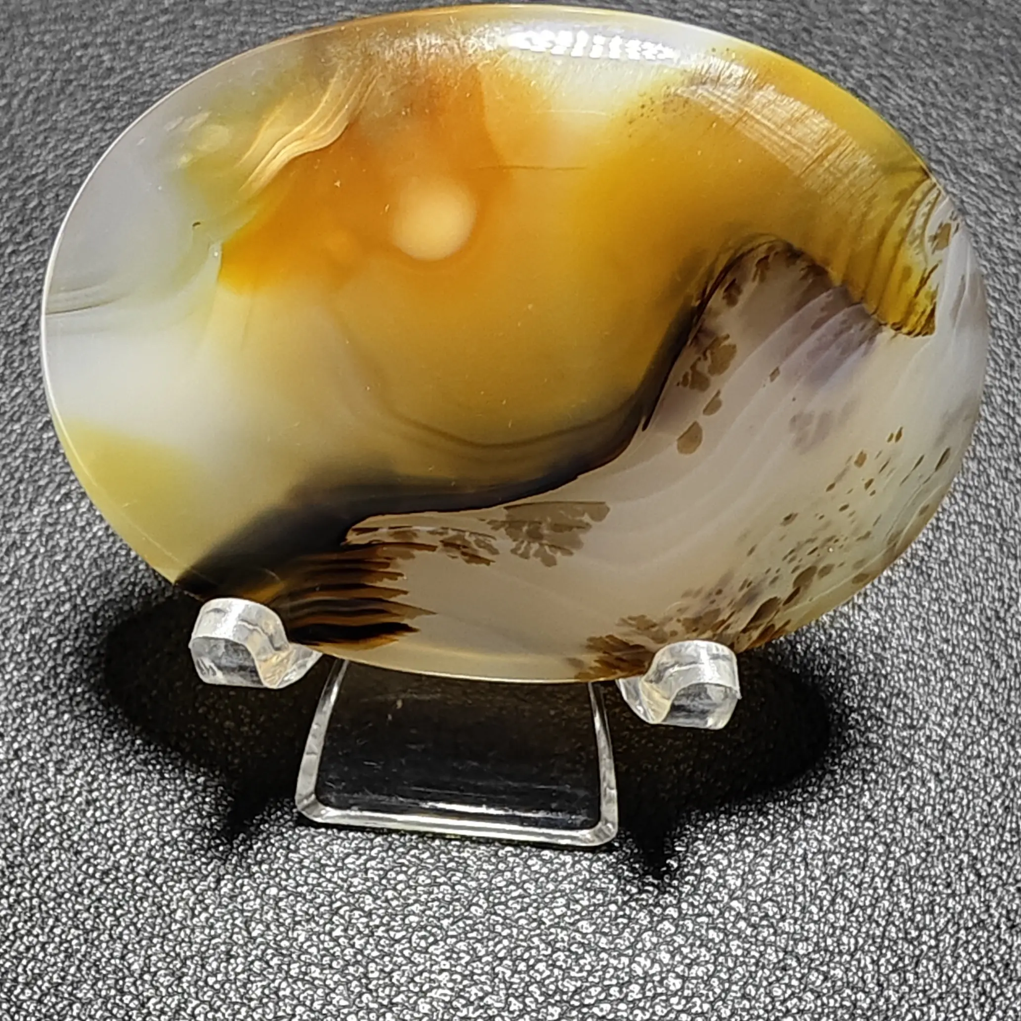 天然海洋玉髓玛瑙抽象意境吊坠