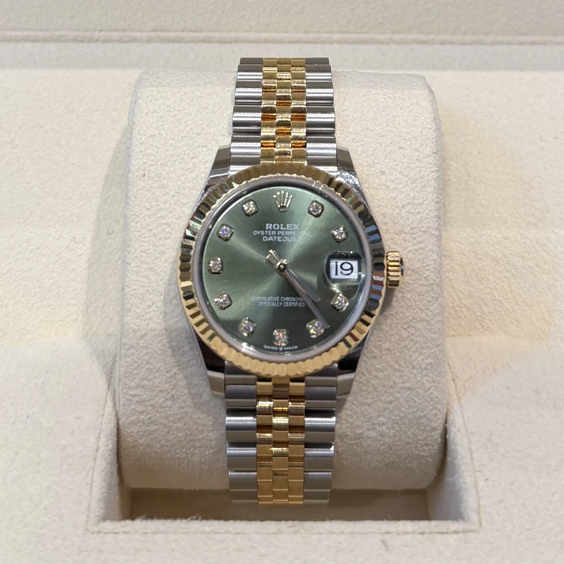 95新 Rolex/劳力士 劳力士278273五珠绿钻31表径全套全长