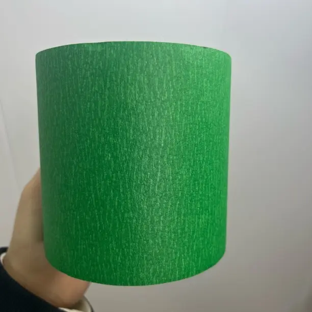 十公分绿色美纹纸胶带外墙真石漆喷漆遮蔽分色高粘防渗透