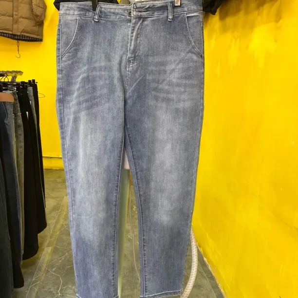 秋冬五袋款中腰长裤简约风牛仔裤春夏夏季时尚修身男款