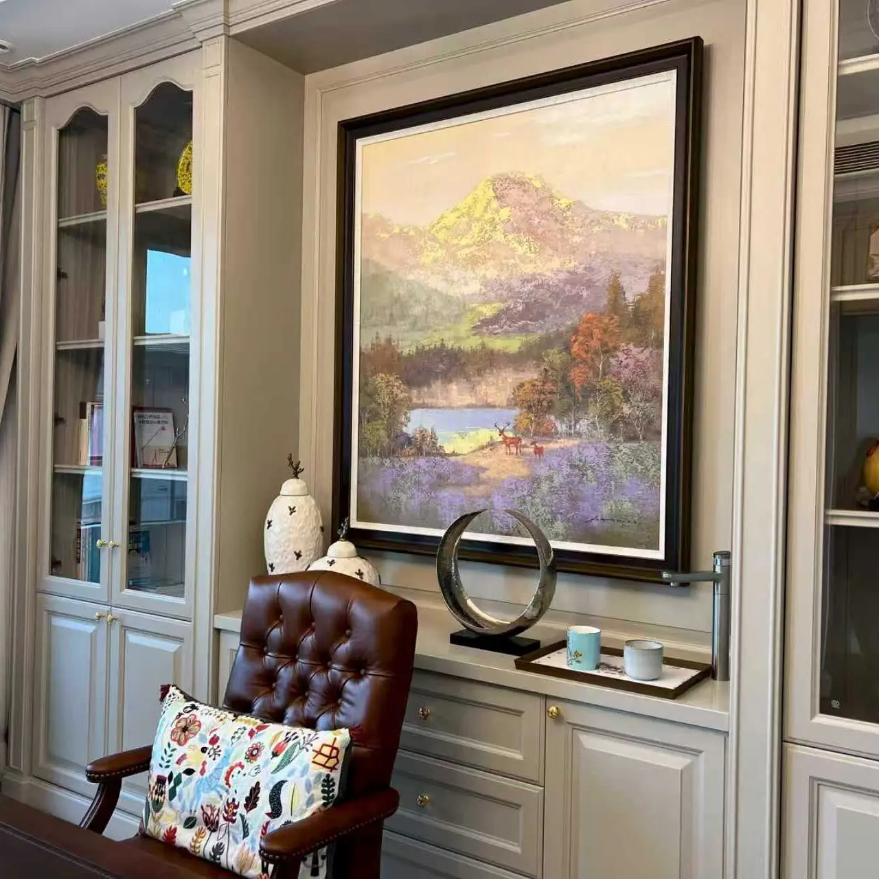 『轻语山河』现代简约客厅装饰画卧室走廊艺术挂画高级感风景画