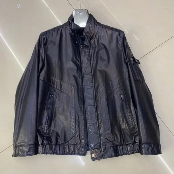 海宁真皮皮衣女装头层牛皮立翻领短款机车夹克春秋时尚休闲外套