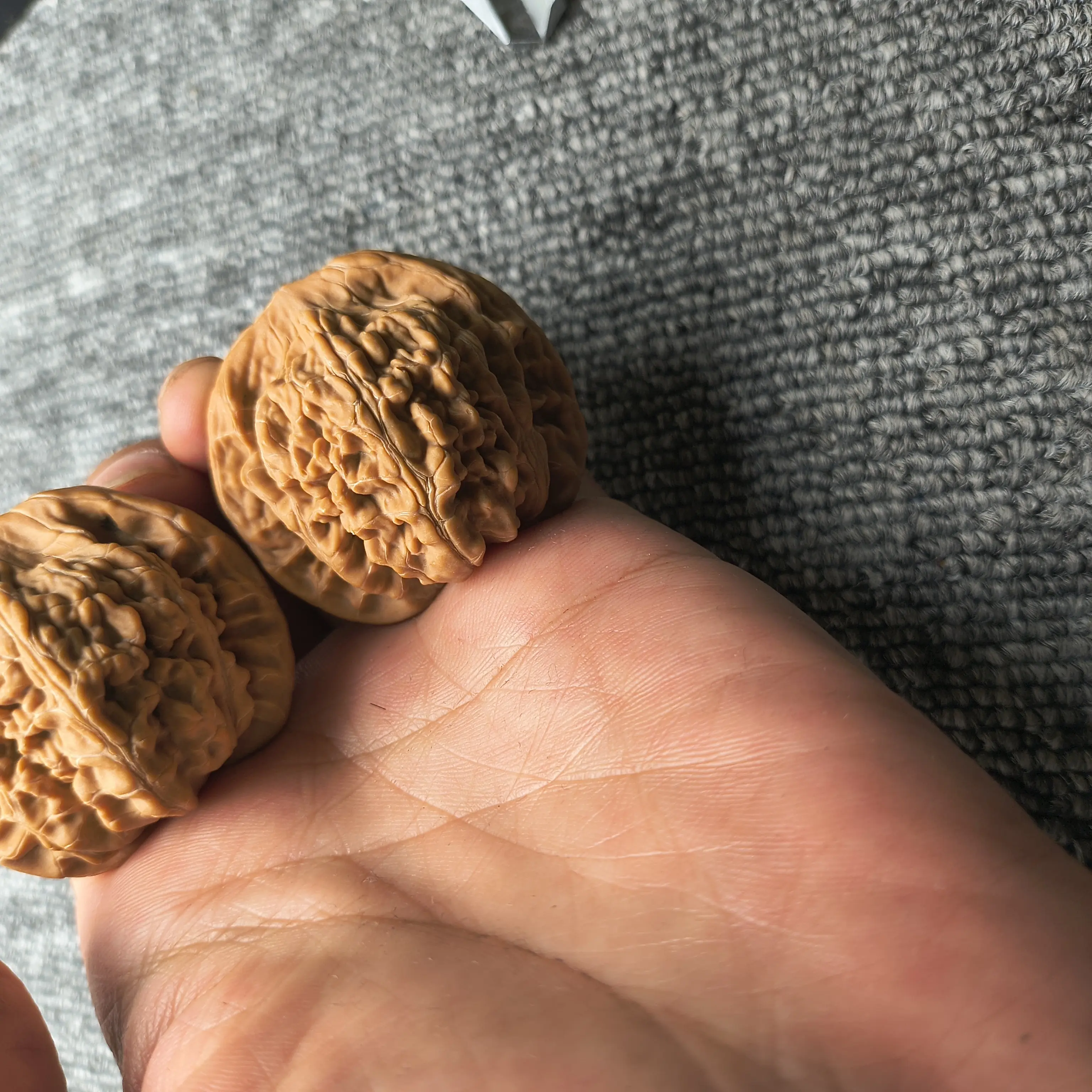 高抛四座楼文玩核桃狮子头手把件男士把玩精品古玩