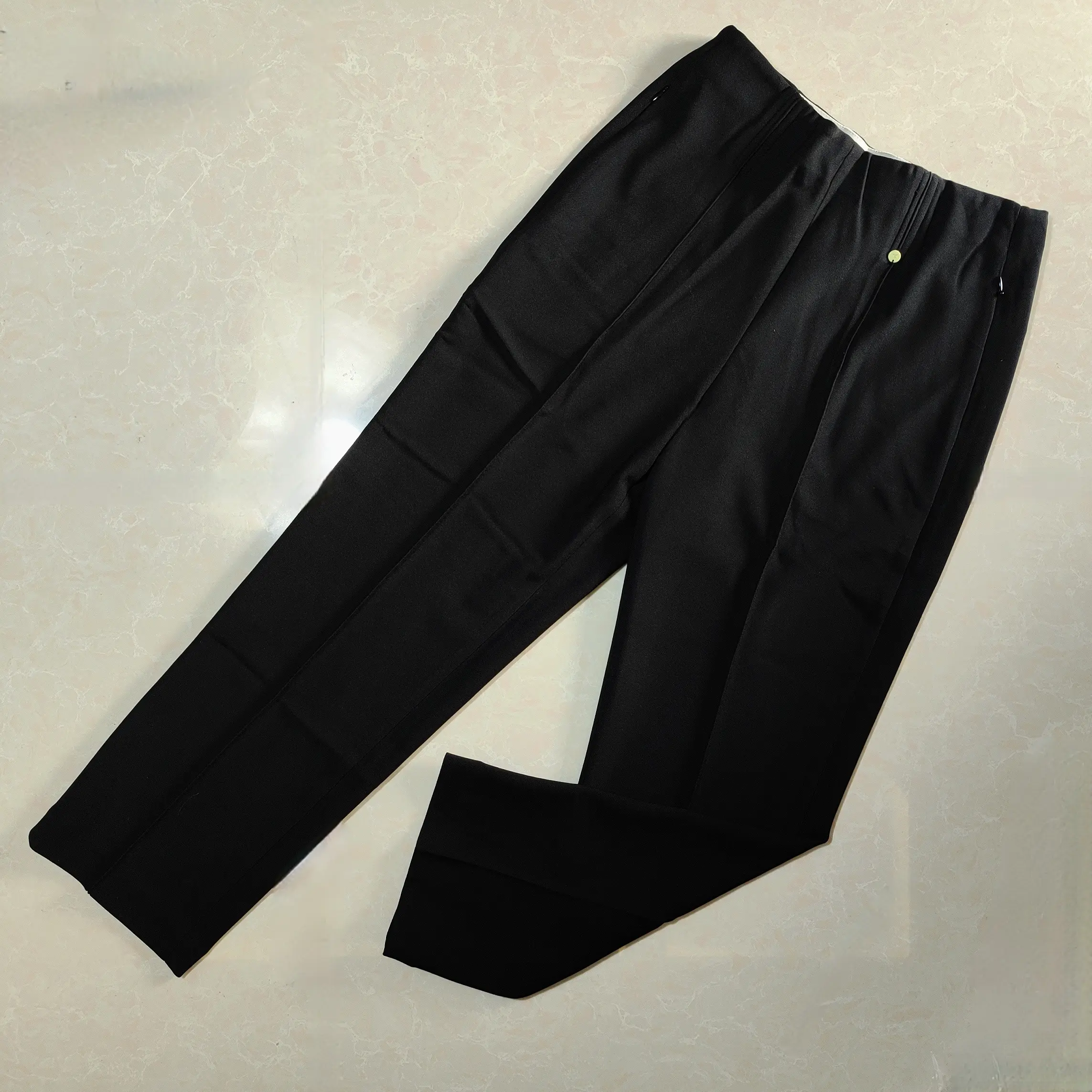 春秋款直筒休闲长裤松紧腰设计九分裤-木每25038