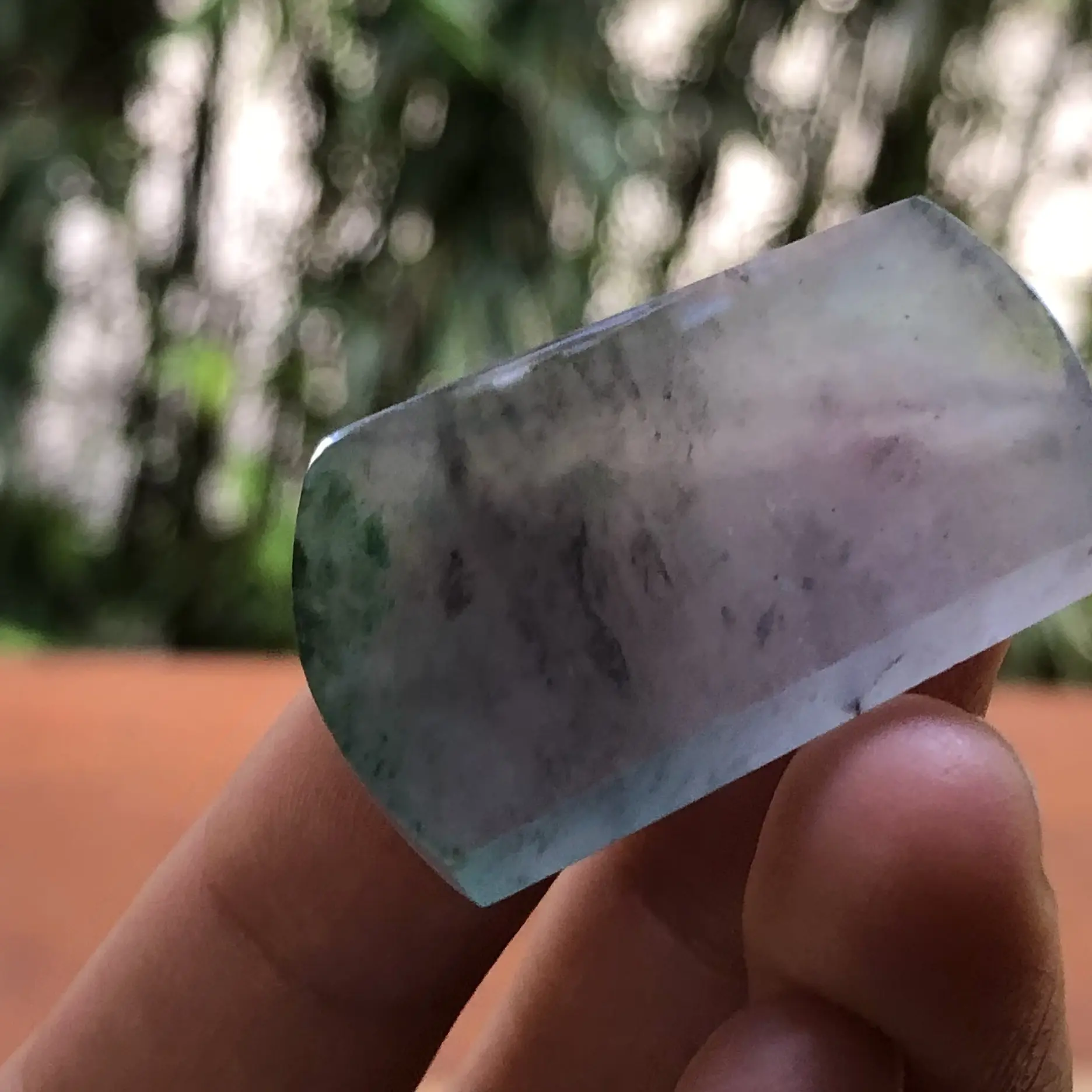 老坑冰种乌鸡山水墨画无事牌起钢味儿