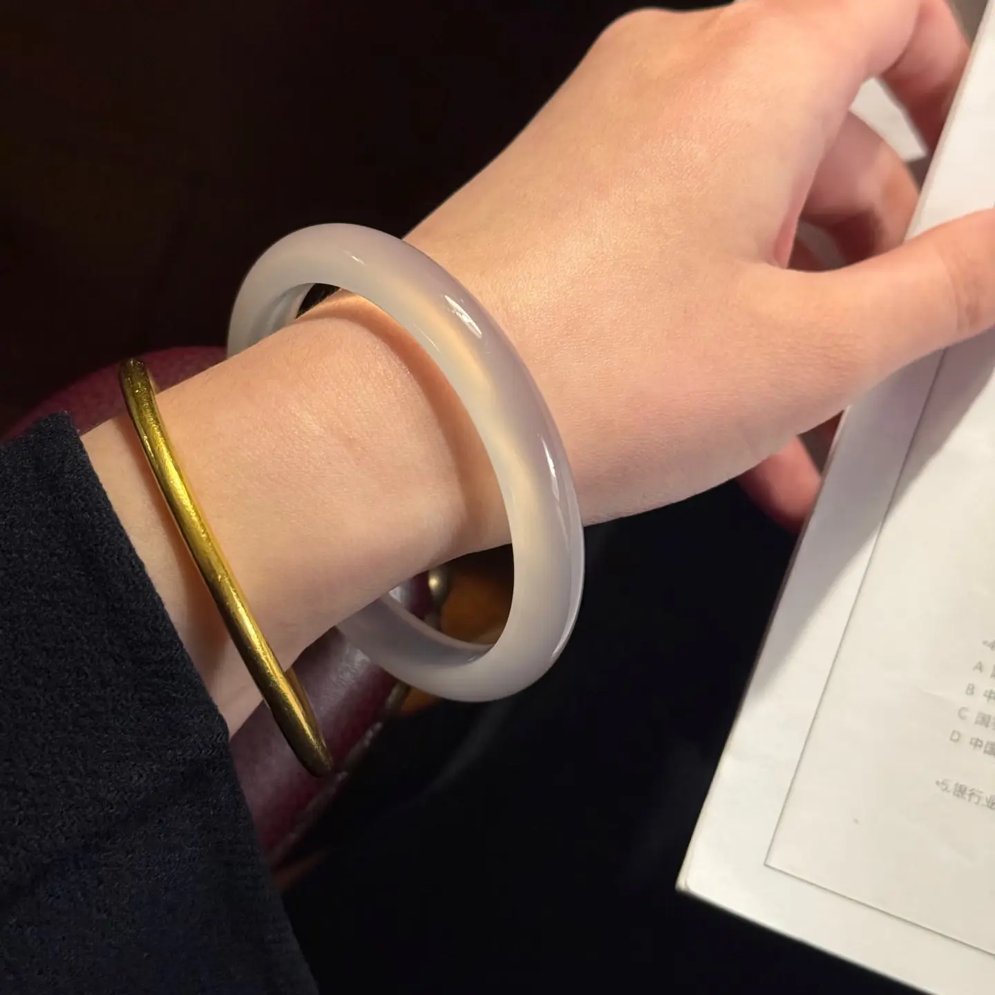 白月光冰透马料正品玉镯有证书送女友礼物