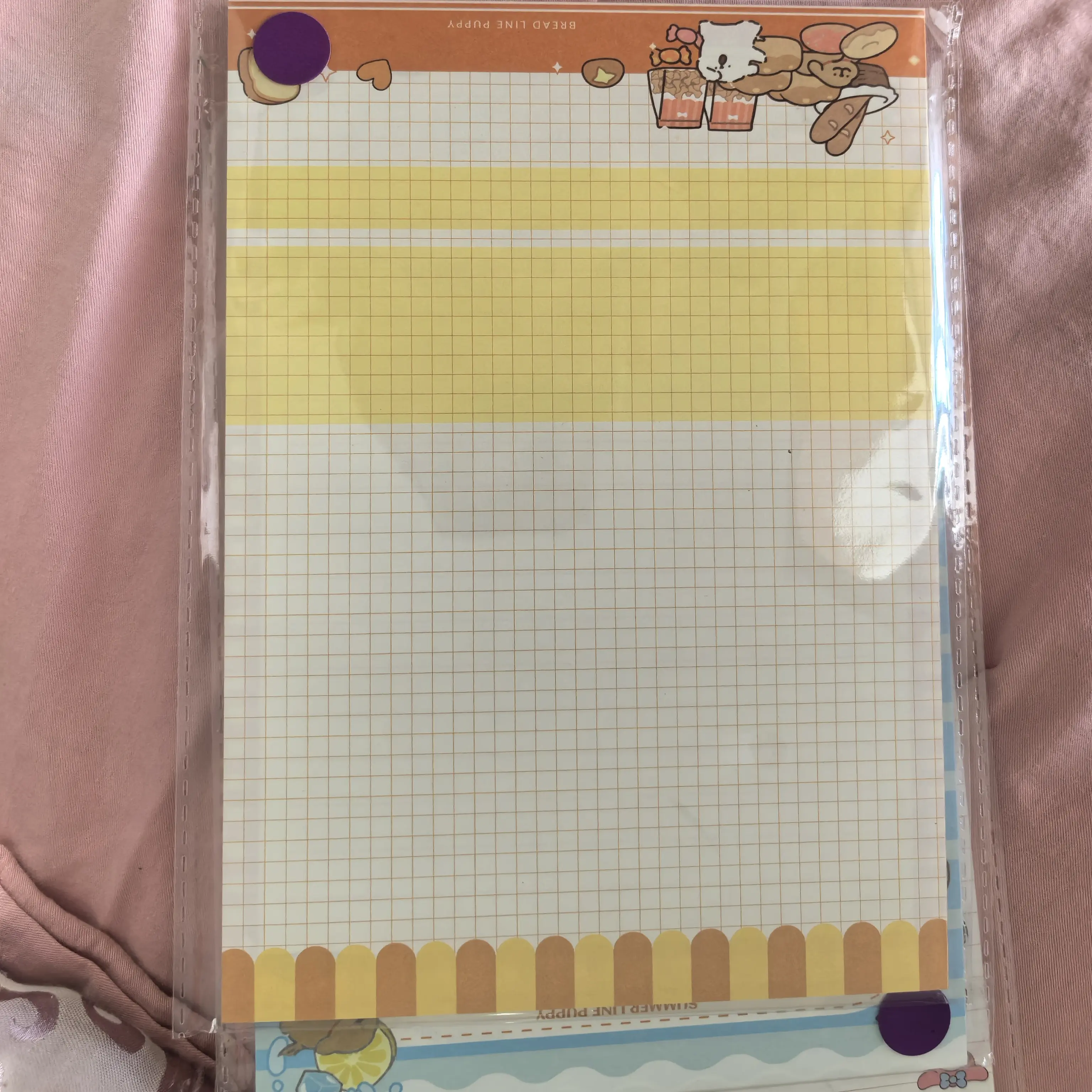 碰完送：新款可爱简约风高颜值学生B5加厚拍纸本便签信纸