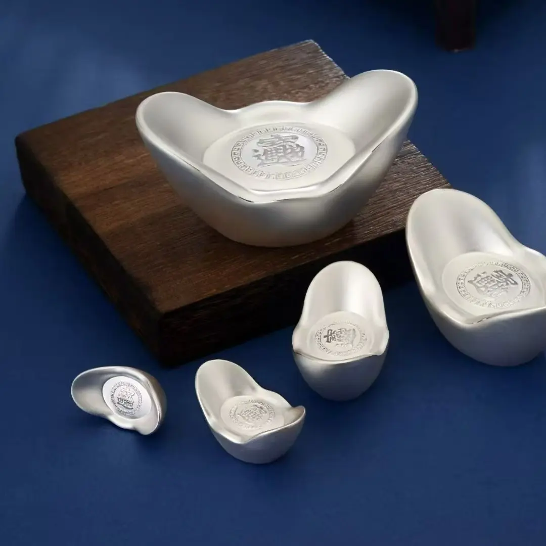 水贝展厅 投资银元宝10克重计价 足银 9999 实心收藏招财送礼