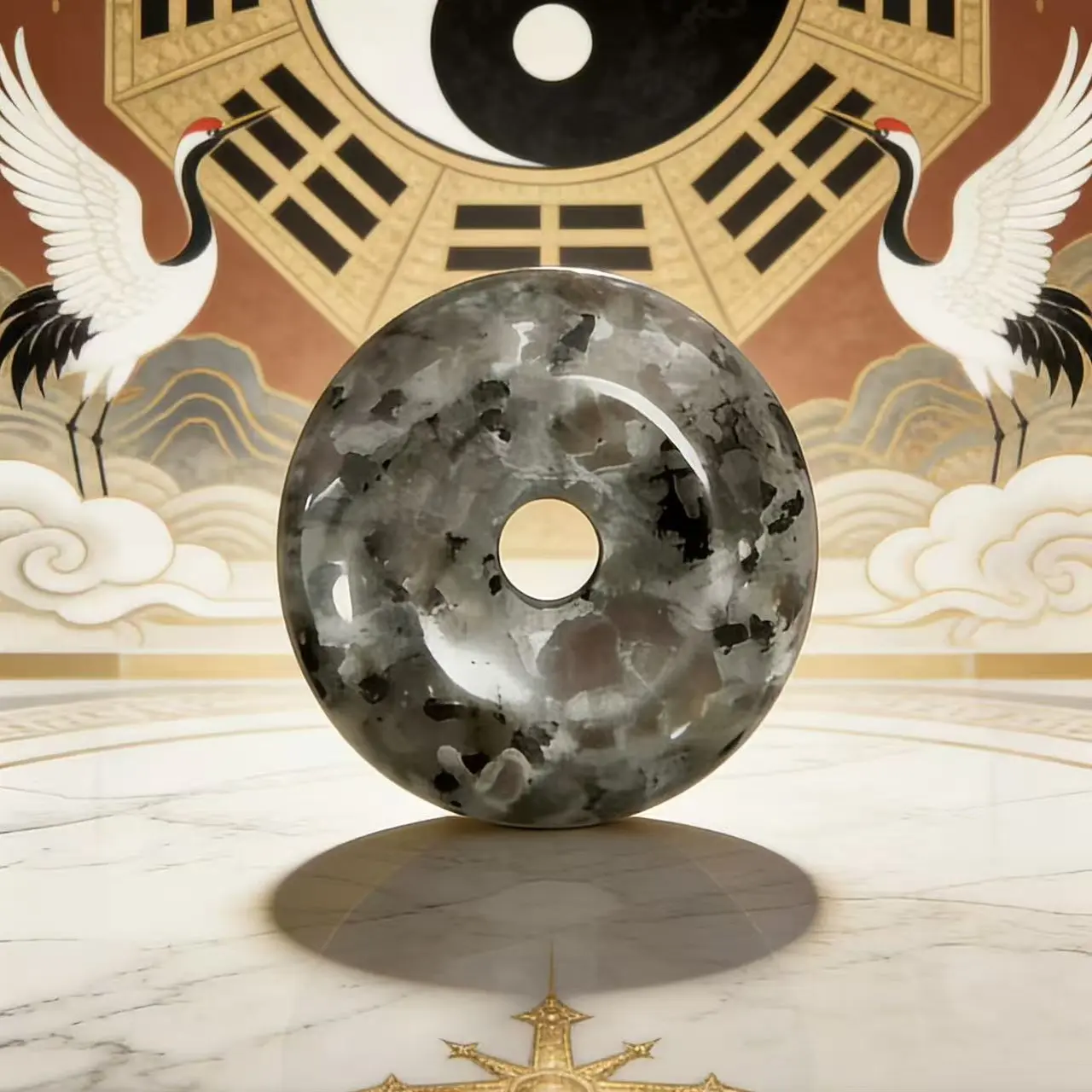 非金属陶瓷吊坠 平安扣吊坠挂件