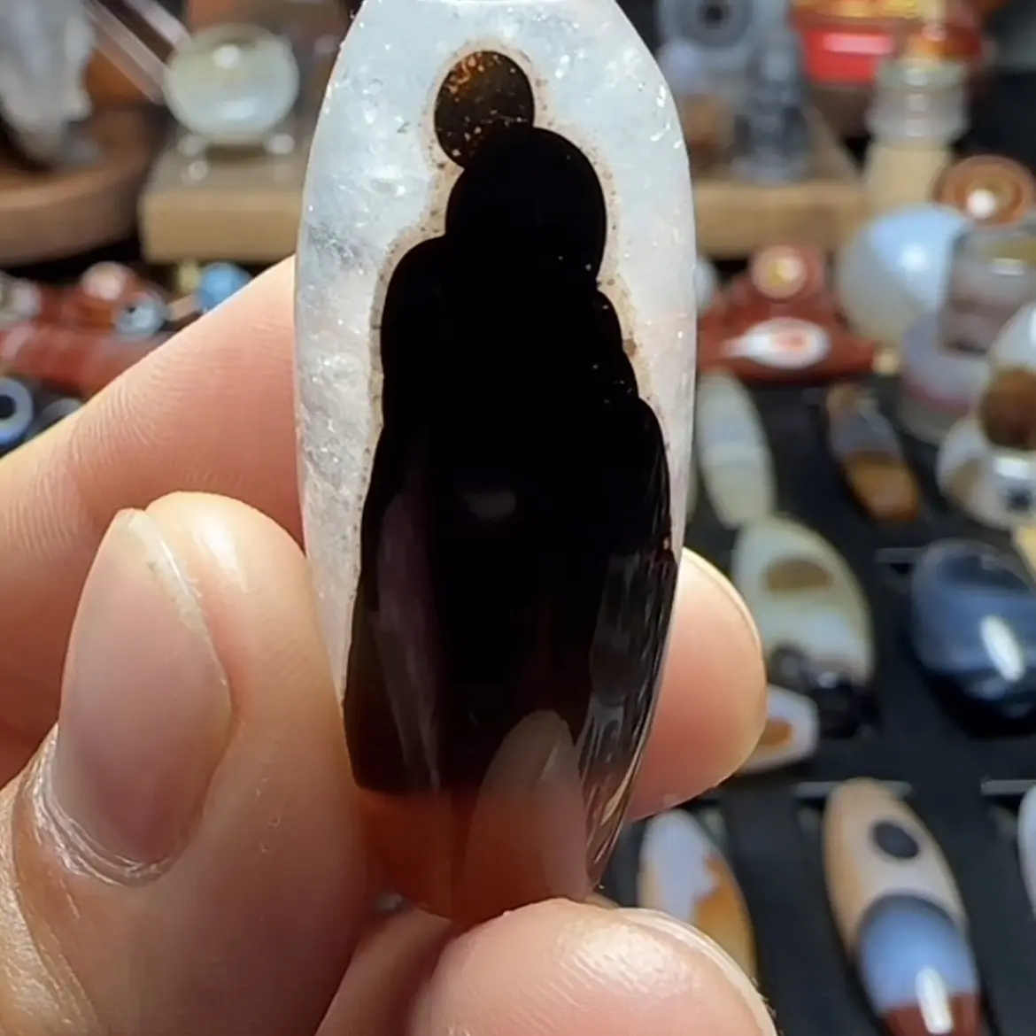 天然玛瑙吊坠项链