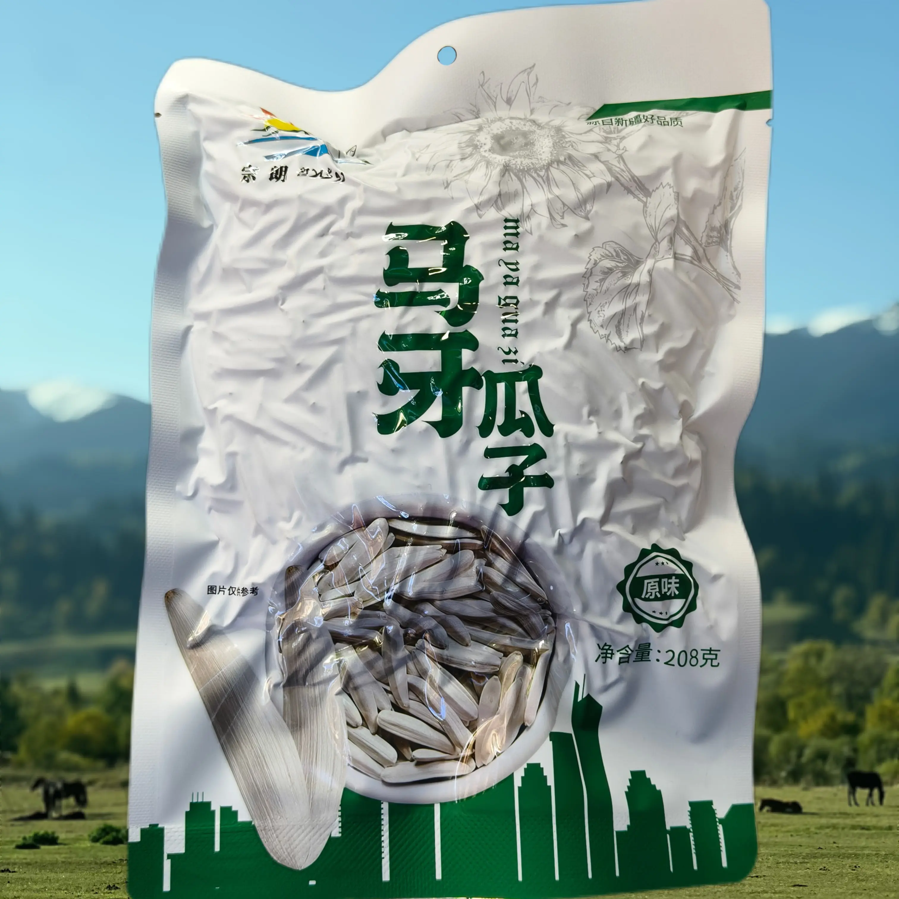 宗朗马牙瓜子原味208克