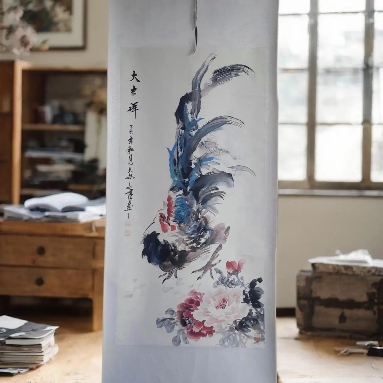 张高峰老师四尺整张大吉图