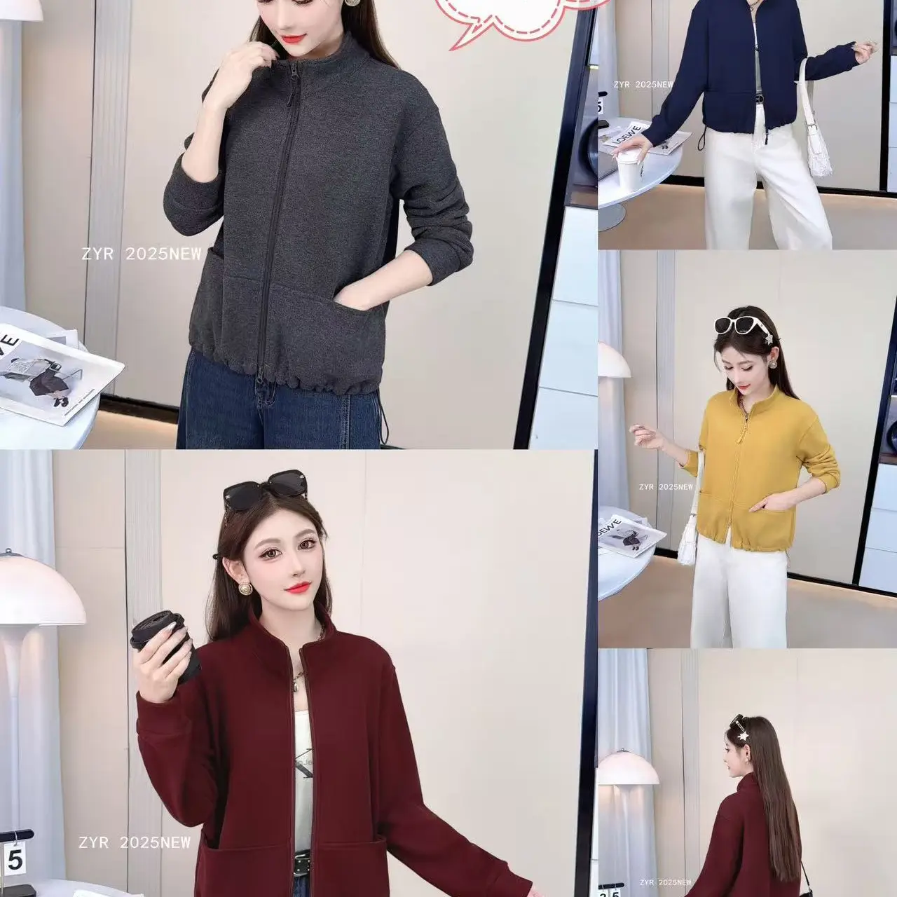 新款加绒加厚显瘦洋气休闲外套56671