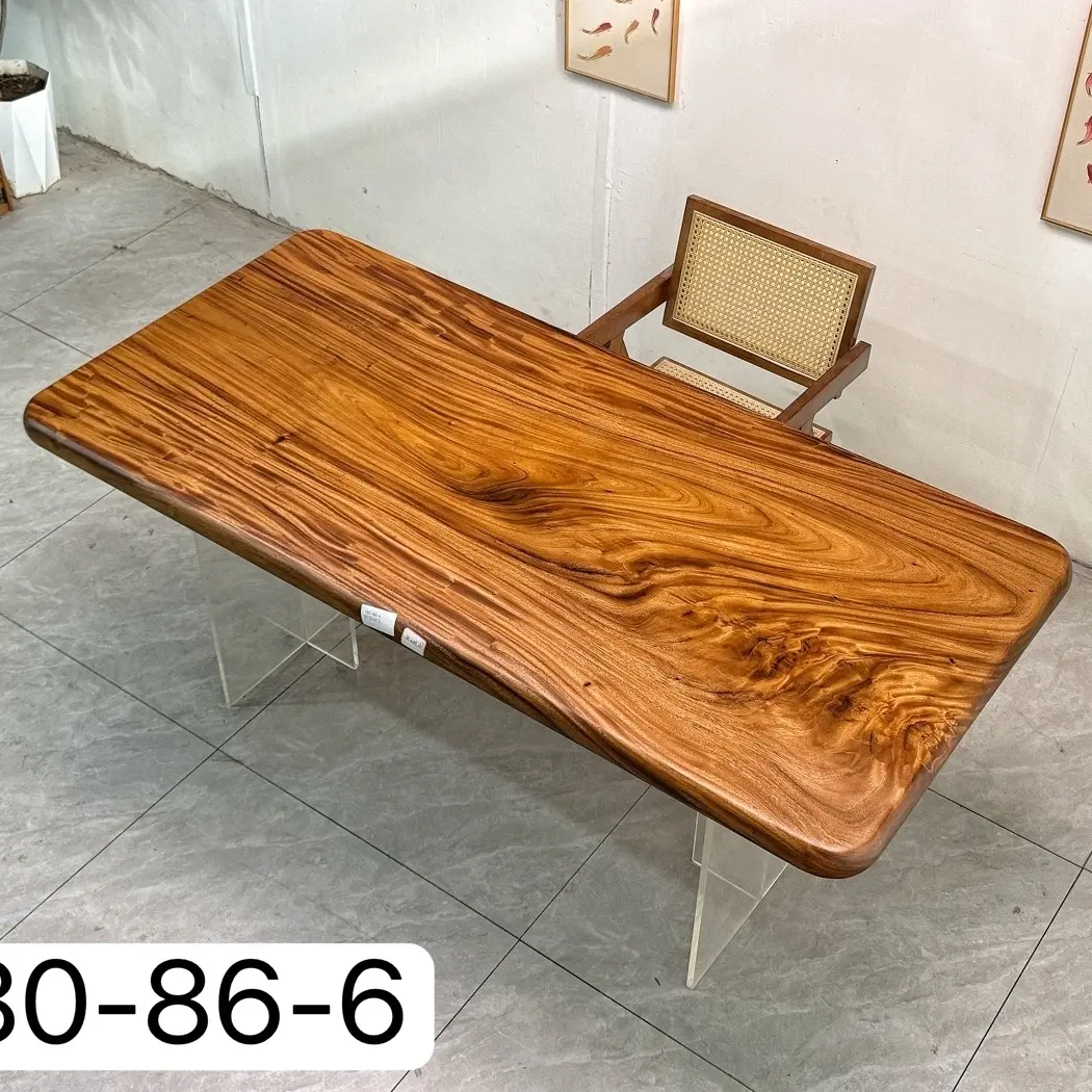 180*86*6 包邮+支架 南美胡桃木实木大板茶桌原木书桌餐桌办公桌