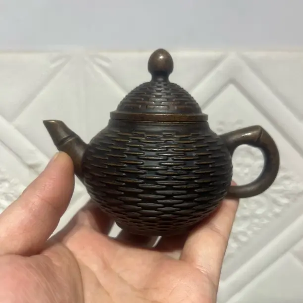 黄铜材质迷你小茶壶