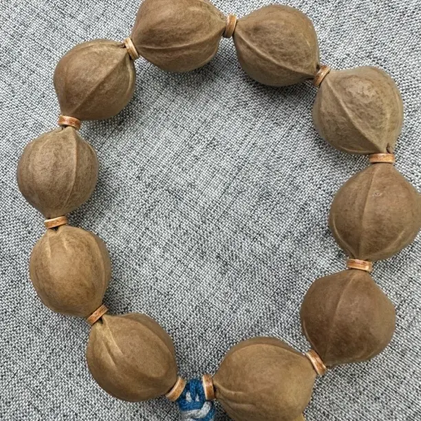 22X26 梅林老树铁核三花鲨鱼背文玩手串