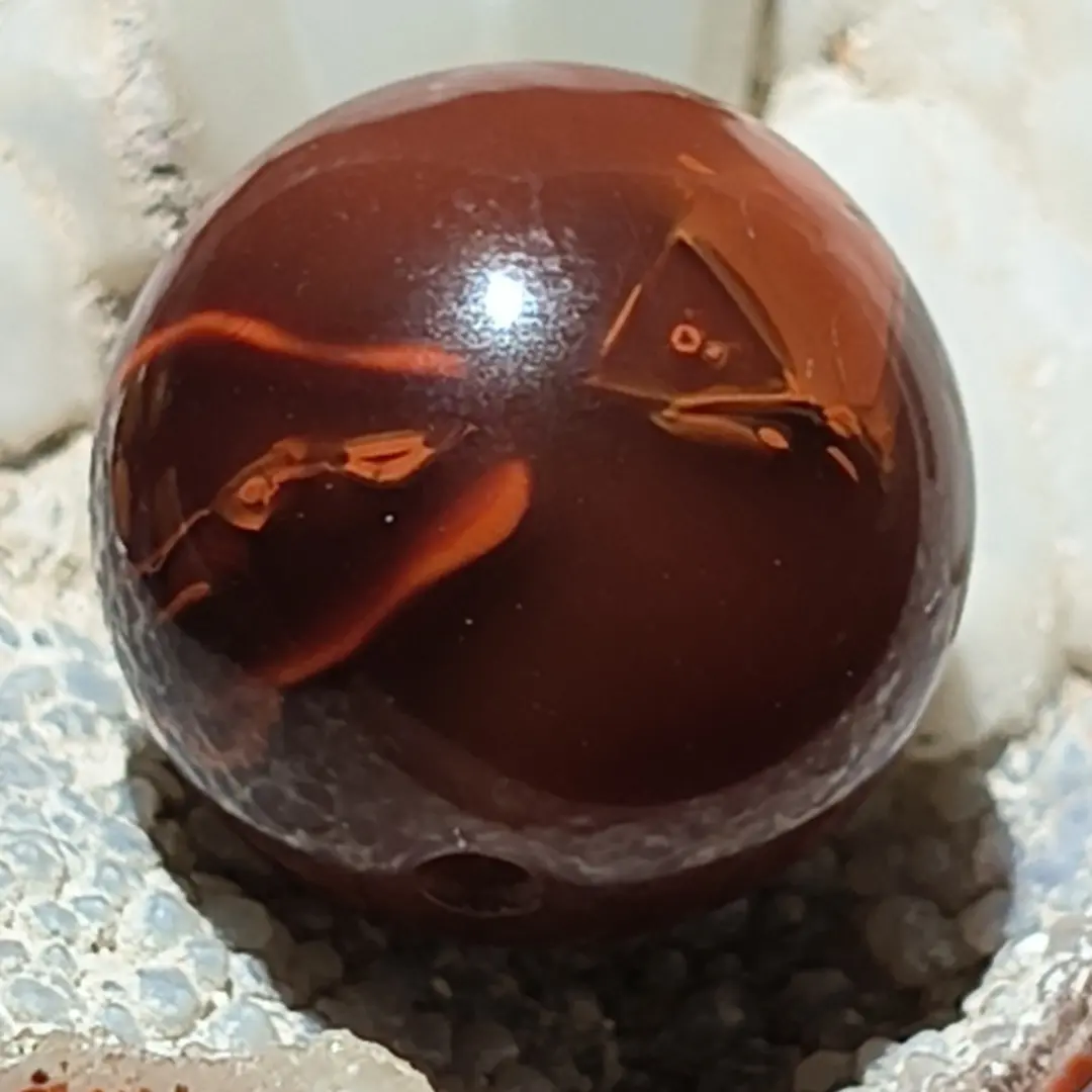 天然战国红玛瑙像形鱼