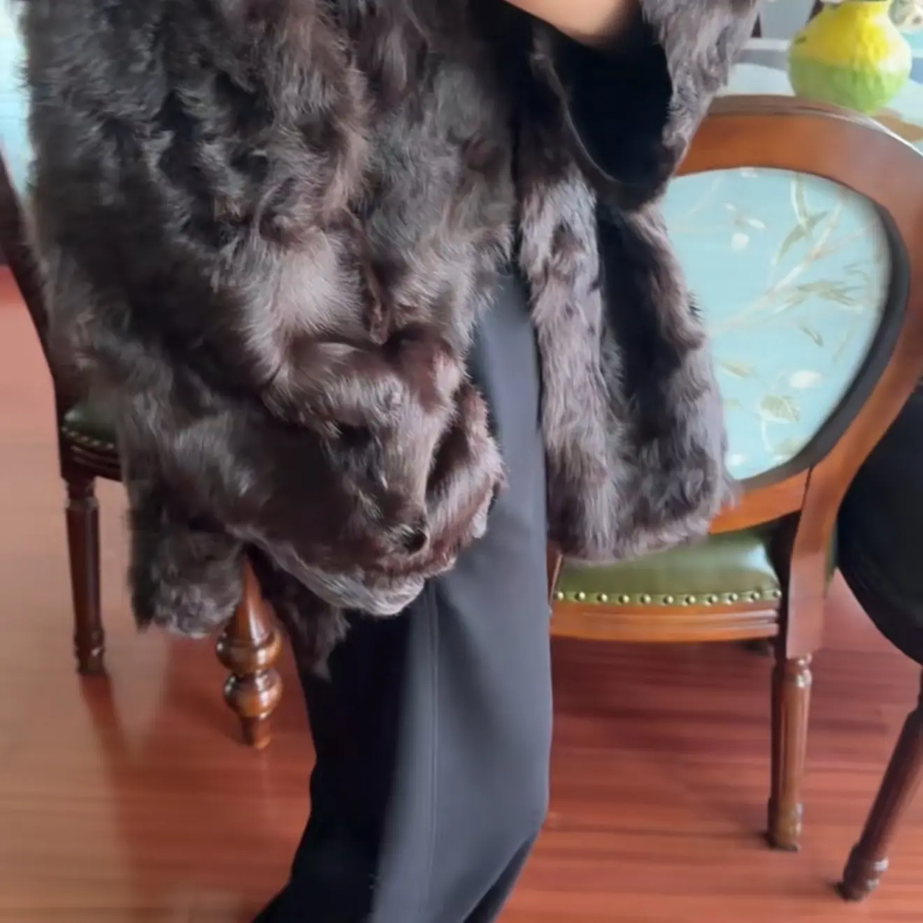 【肖丽丹】新款双面穿小湖羊皮毛一体外套上架