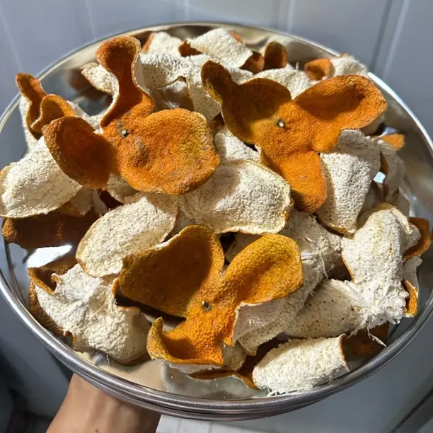 新会茶枝柑  大红冬后干皮  糯香蜜甜（果园自然生晒）