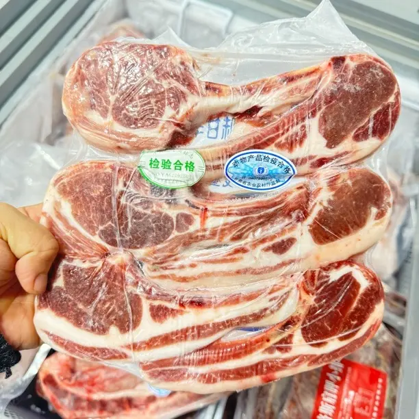 内蒙古法式战斧羊排十二肋羔羊带骨冷冻烧烤腌制半成品