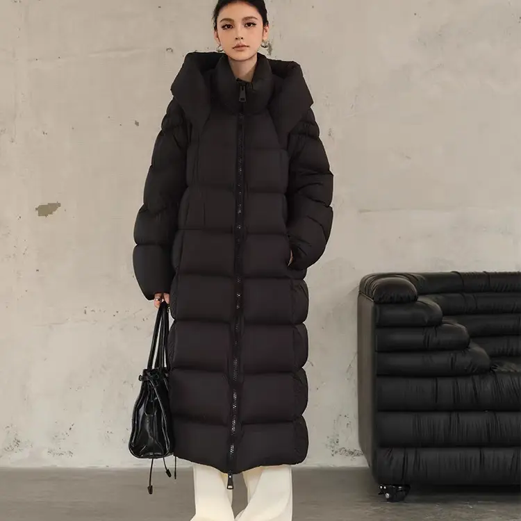 白鹅绒云朵泡芙超长款女冬季新款高级感超好看大被子外套