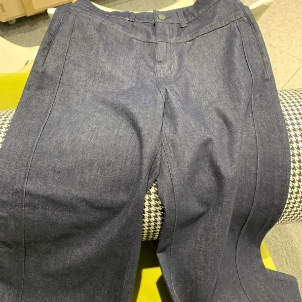 女士冬季醋酸高腰直筒保暖显瘦垂感休闲裤