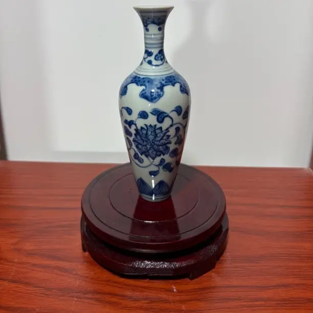 景德镇高温陶瓷青花缠枝莲高度14