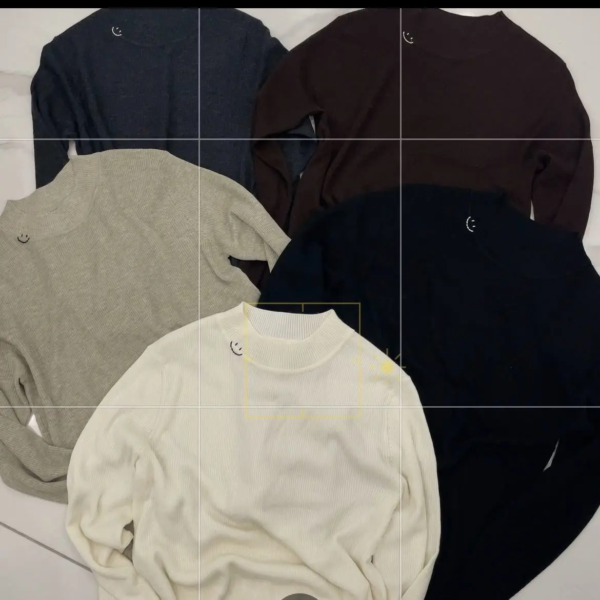 圆领半高领贝壳扣套头ol春秋T恤高领休闲风纯色长袖