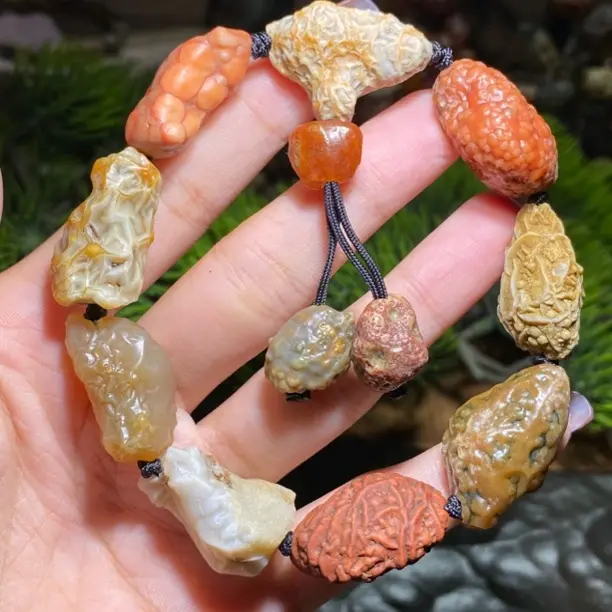 天然阿拉善戈壁地表筋脉石原石彩经脉花脉