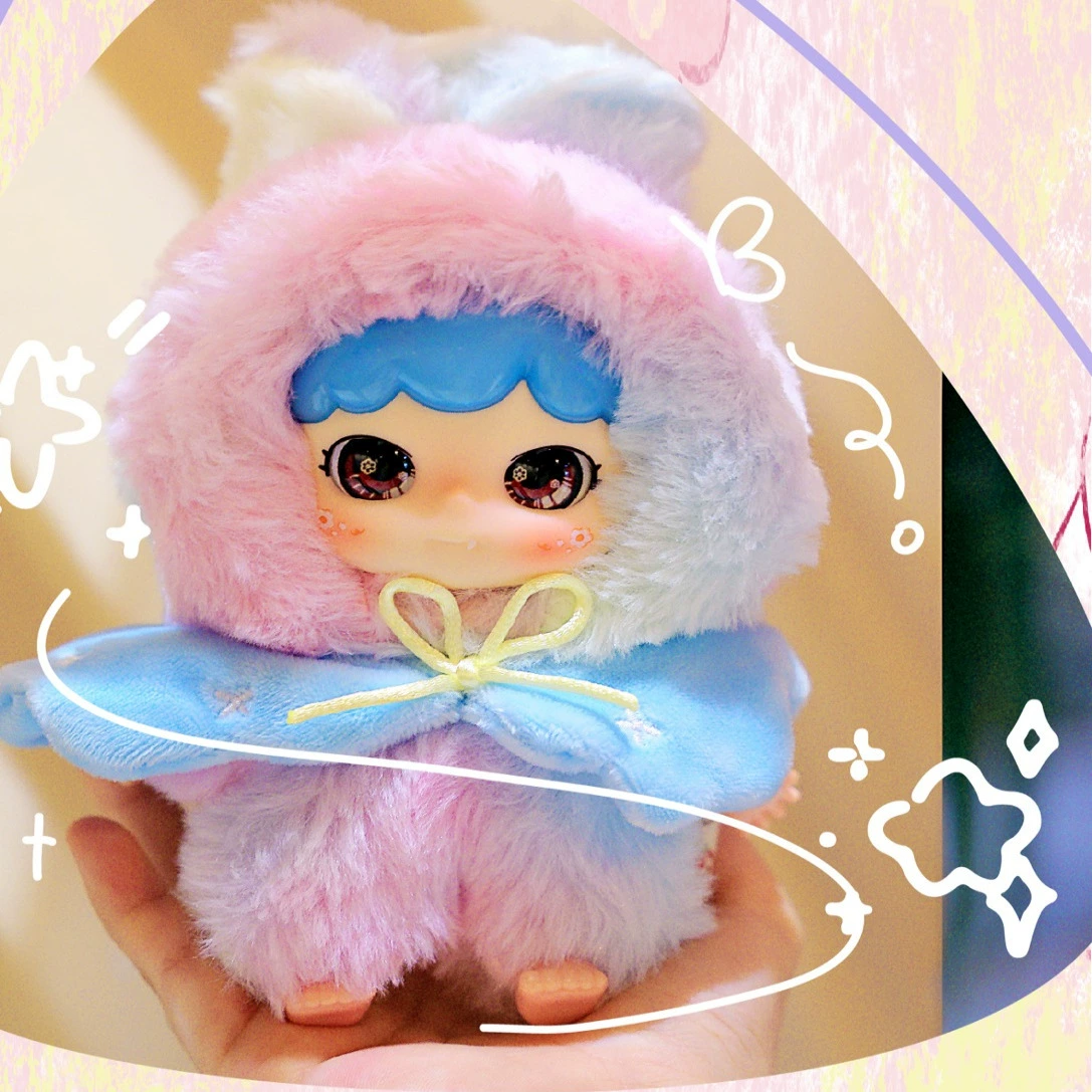【娃三岁小甜牙春天】Baby three正品搪胶毛绒盲盒公仔挂件礼物