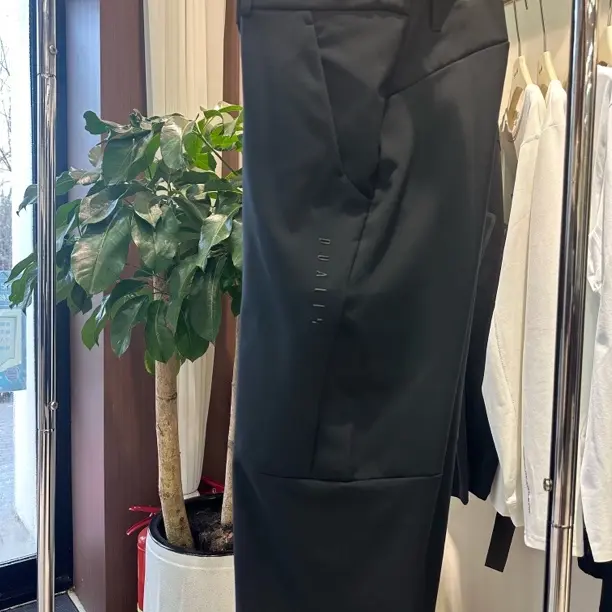 冬季户外男士修身黑色弹力直筒防风商务休闲加厚软壳长裤