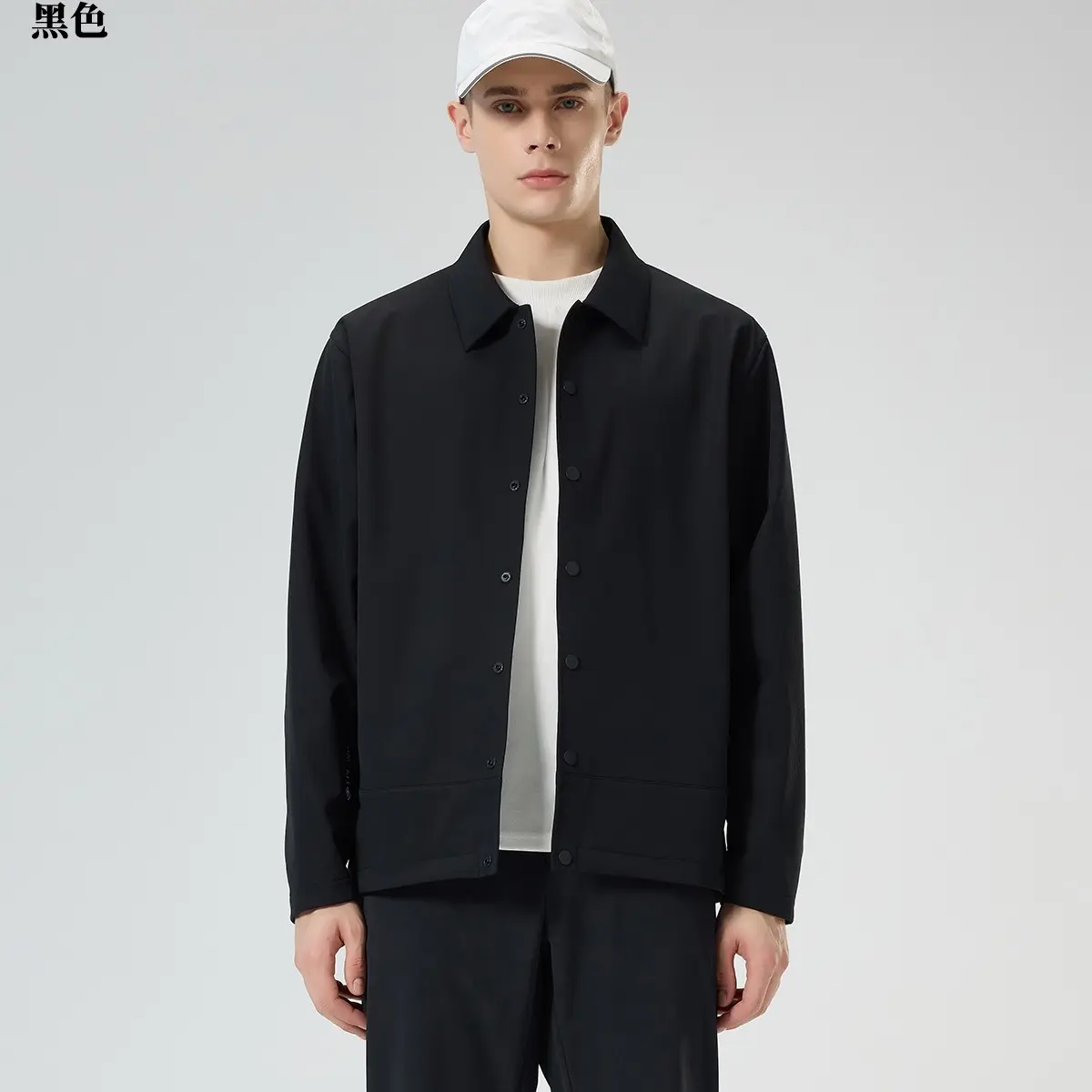 宽松型翻领收口袖男国潮美式夹克外套长袖宽松潮流