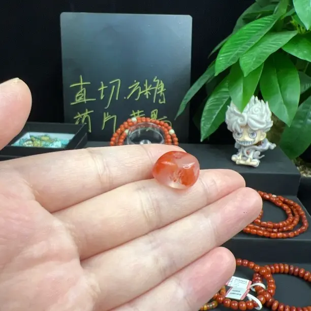 南红老型桶珠隔珠散珠顶珠星月配饰搭配