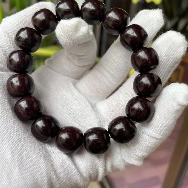 印度小叶紫檀（檀香紫檀）13X14老型老料手串