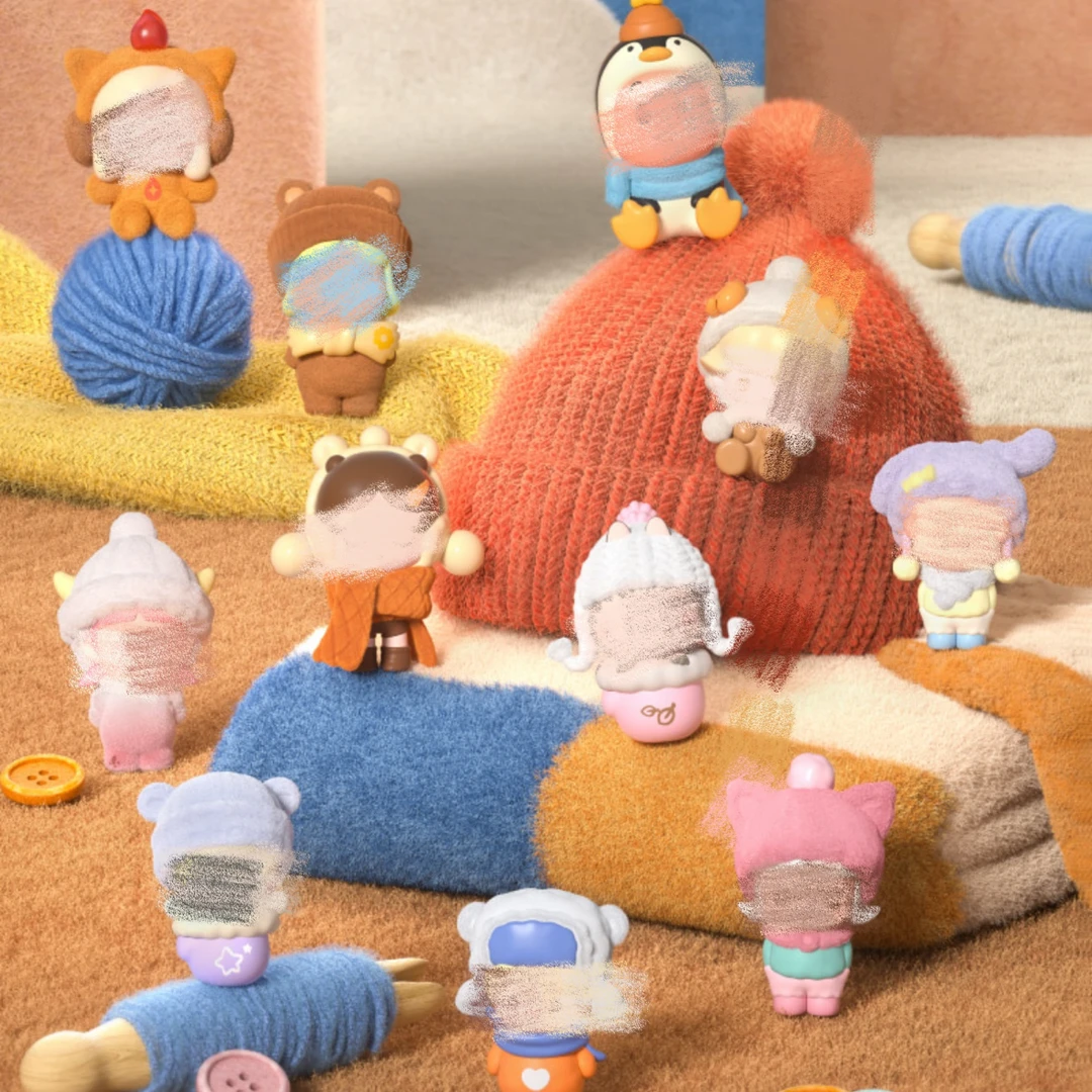 【拆盒】毛绒绒暖呼呼萌粒系列公仔潮玩盲袋盲盒可爱摆件挂件